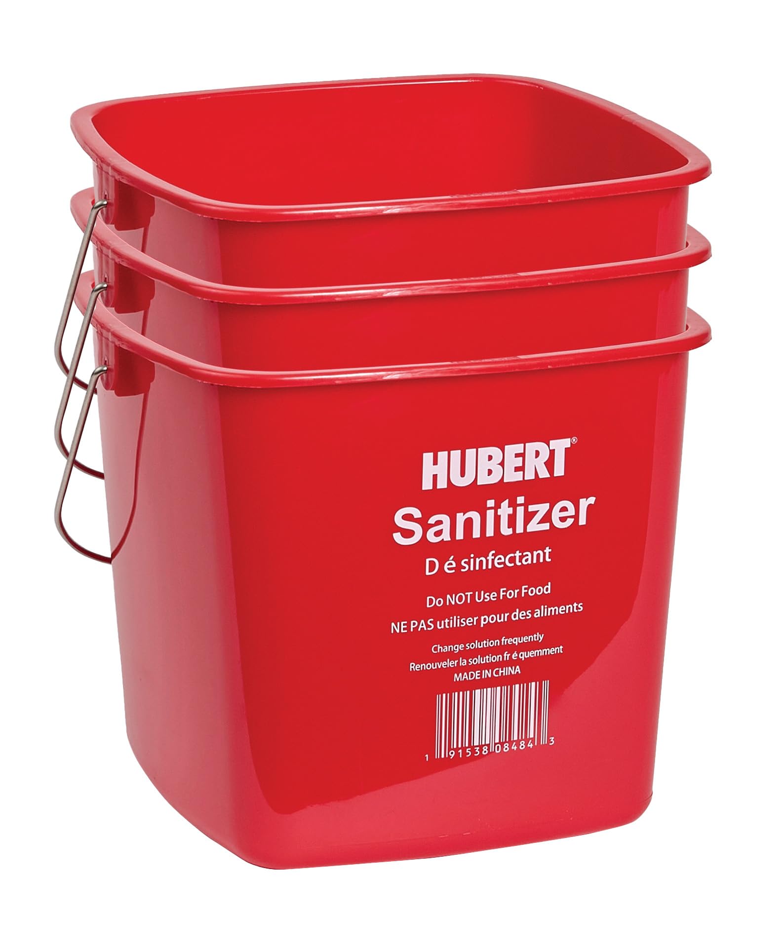 HUBERT Red / 6 Qt, 3PK / 6 Qt Buckets