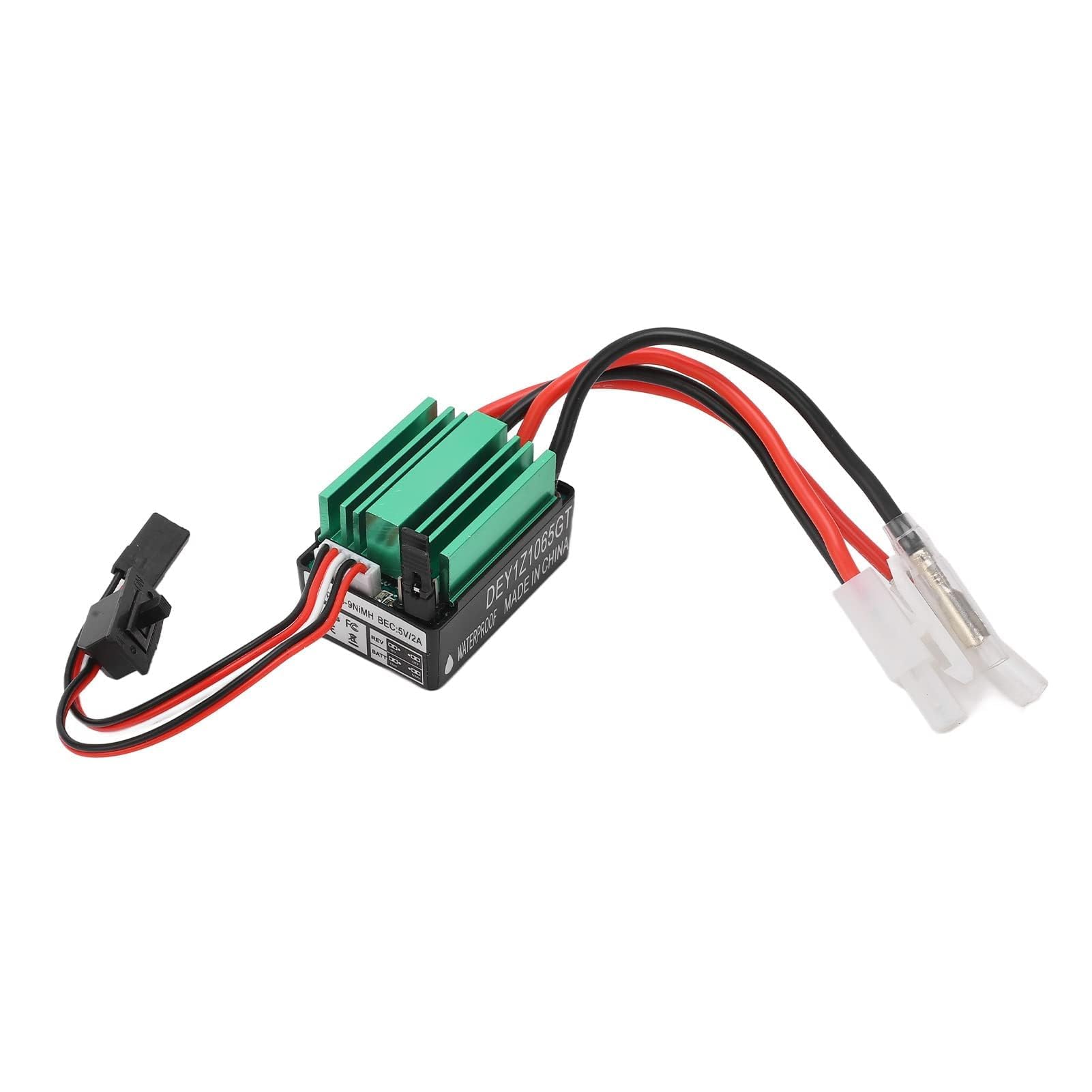 VBESTLIFE Brushed Motor ESC Combo, Brushed Motor ESC Combo mit 540 21T Brushed Motor 65A Wasserdicht Green Brushed ESC RC Car Complete Motors Elektromotoren & Teile