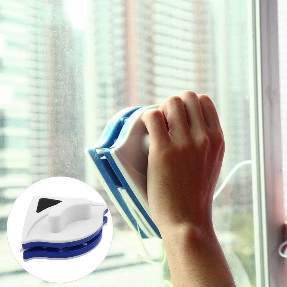 Regulowany środek do czyszczenia szkła, plastikowe dwustronne narzędzie do czyszczenia szkła w domu Magnetyczna przydatna szczotka do wycierania powierzchni szklanych