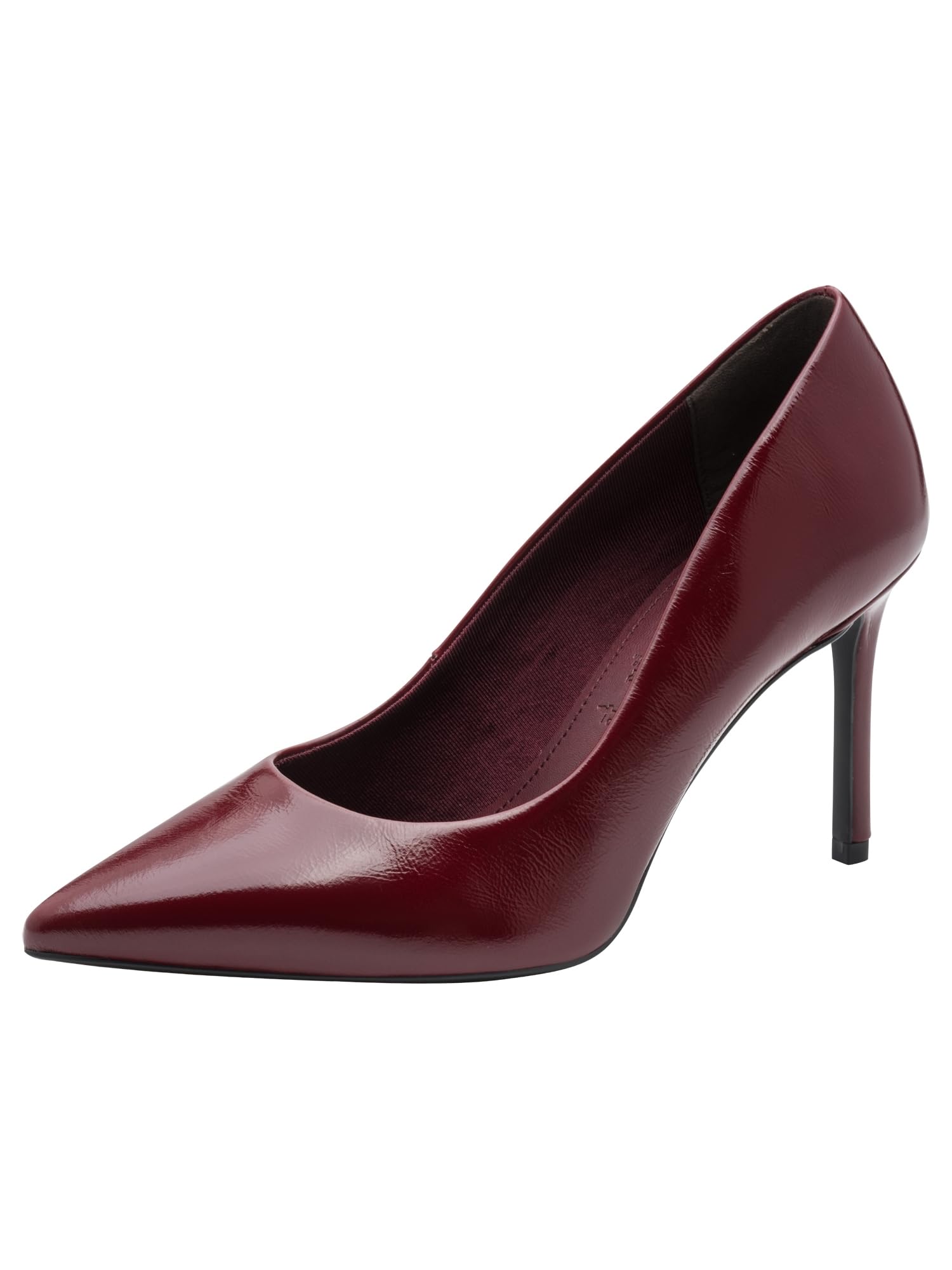 Tamaris Pointed Leather Heels Women's Merlot Size 38 (5)