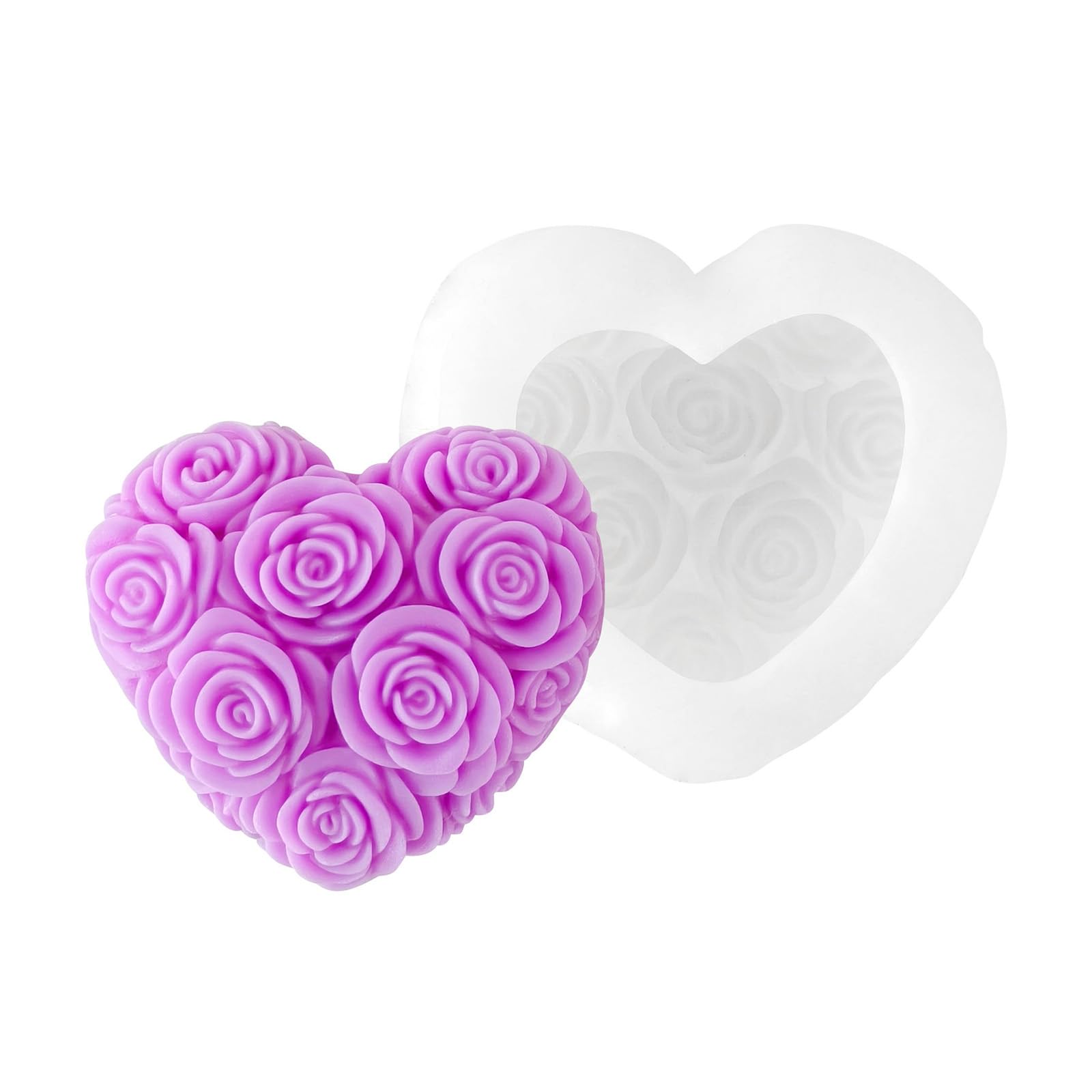 Msioytog Love Rose J55051 Professional Rose Making Flexible Demolding Designs For Craft And Enthusiasts Making
