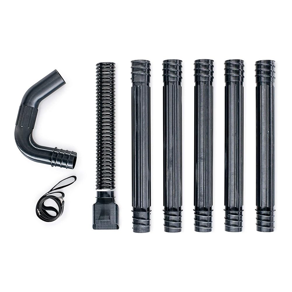 Kit de limpieza de canalones de techo compatible con 51667, sistema eficiente de eliminación de desechos con accesorios de uso seguro