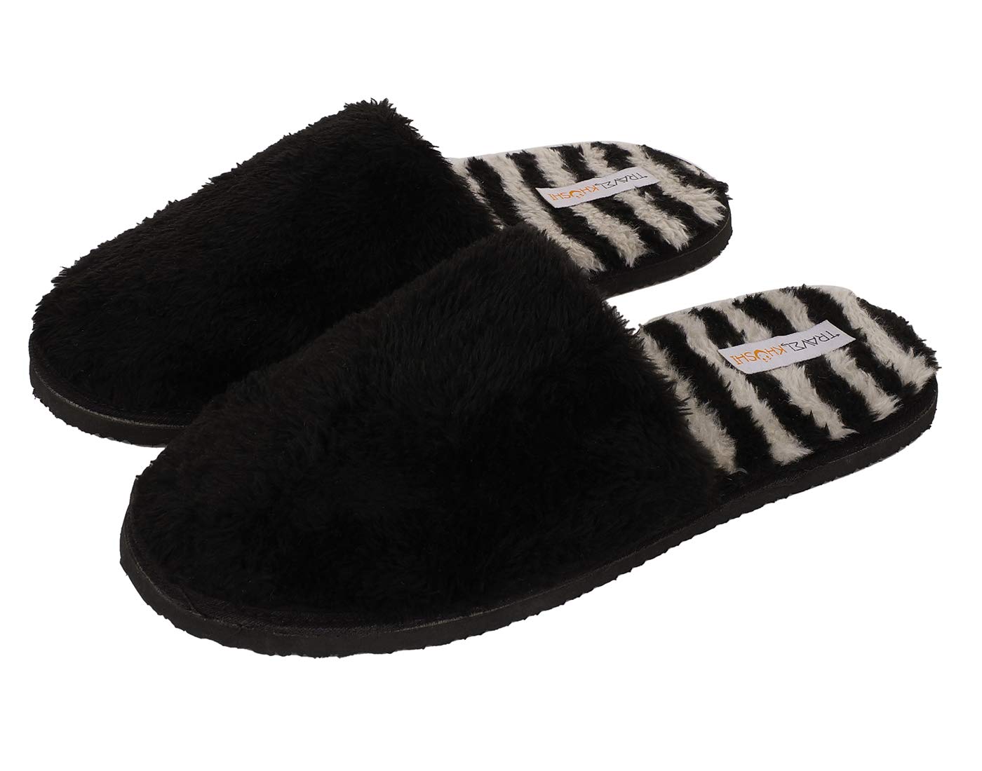 Travelkhushi Soft Fur Home Slippers for Women & Men for Winter & Summer