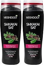 Meghdoot Ayurvedic Shikakai Sat Shampoo | With Amla & Shikakai | Controls Hair Fall & Dandruff | For Strong, Thick & Healthy Hair | 200ml (Pack of 2)