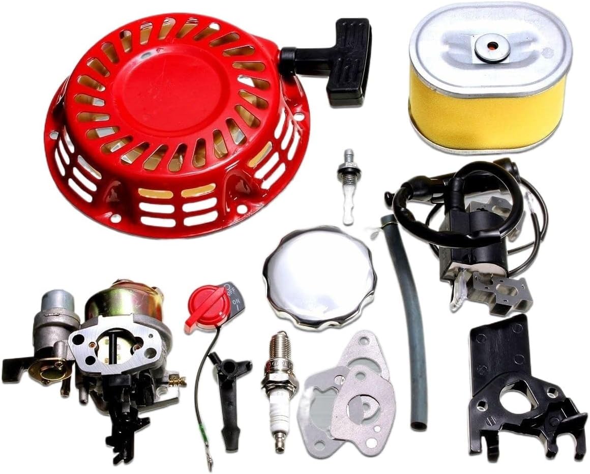 YAEGER Carburetor Recoil Starter Ignition Coil for Spark for Plug Filter Carburetor Carb for Honda GX160 5.5HP Engine Kit