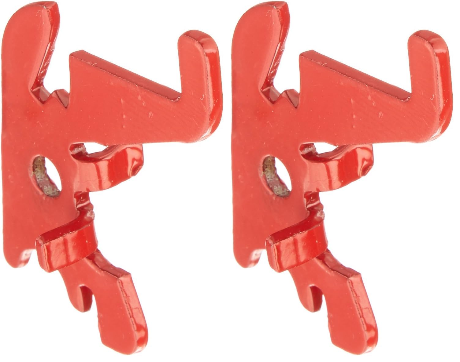 Wall Control Pegboard Hooks - Red Slotted Hooks -6