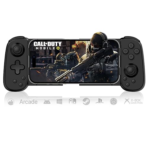arVin Mobile Gaming Controller for iPhoneiPadAndroidTabletPCSwitchPS3PS4, Wireless Gamepad Joystick with Turbo6-axis GyroVibration, Play Xbox Cloud