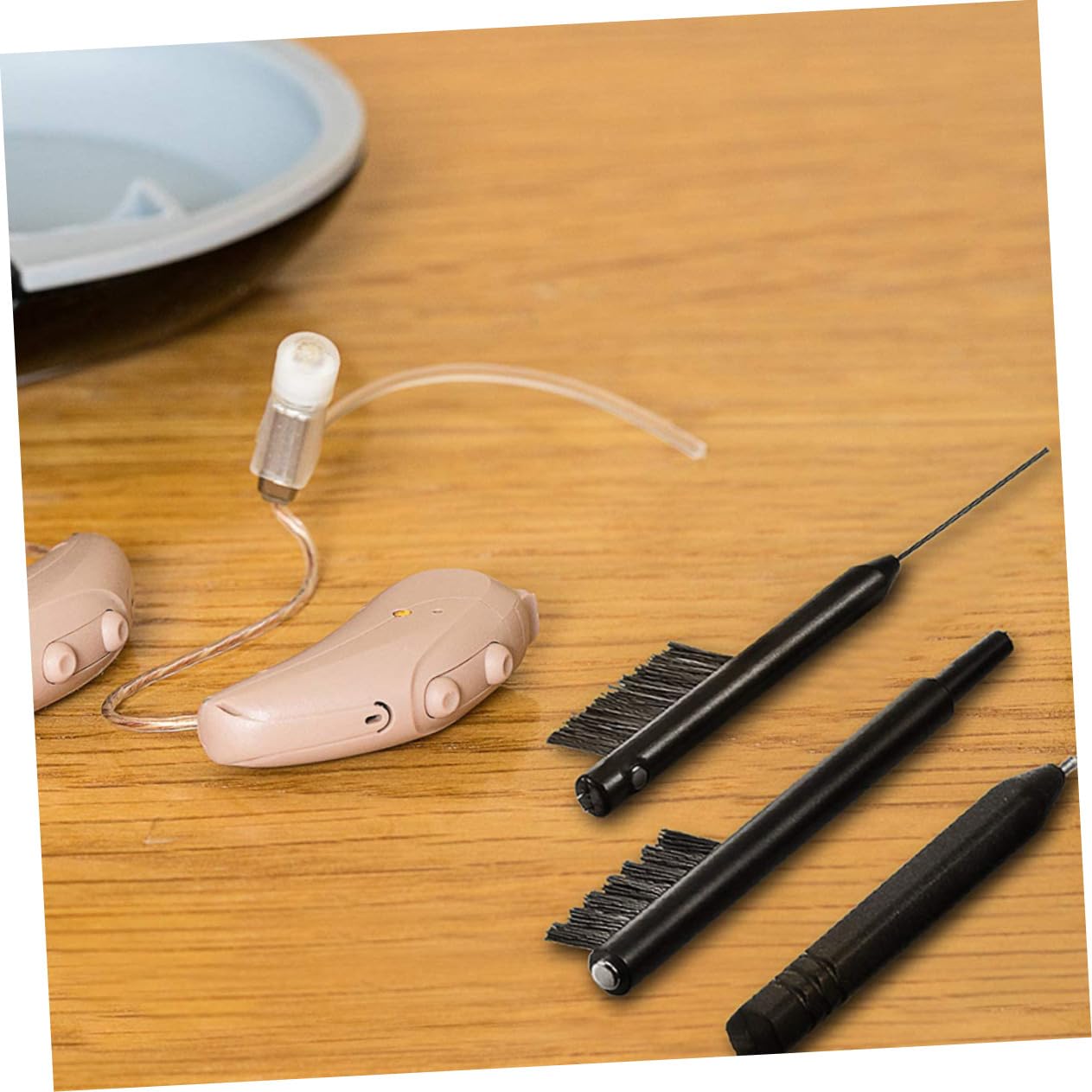 Mobestech 14pcs Earwax Remover for Hearing Aids Cleaning Brush Set Hearing Aid Accessories Ear Bud Cleaning Kit