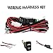 Generic Wiring Harness Kit ON-OFF Push Switch Relay LED Work Fog Light Pods Bar Car Boat