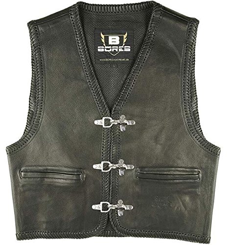 Amazon | Bores ボア Sunride 1 Leather Vest レザーベスト ブラック S 