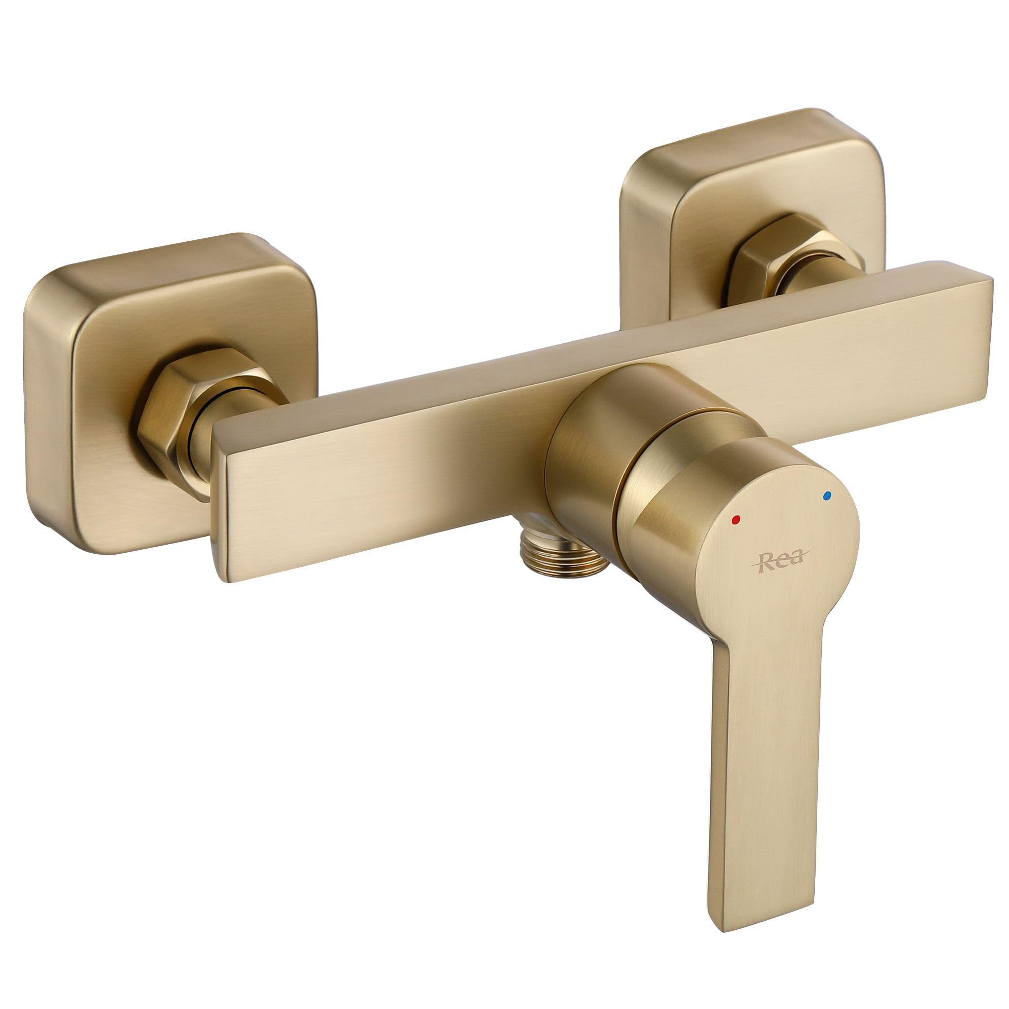 Rea ROBINET DE DOUCHE ARGUS BRUSH GOLD Mitigeur Salle de Bain en Laiton Monocommande Chaude et Froide Réglable (doré)