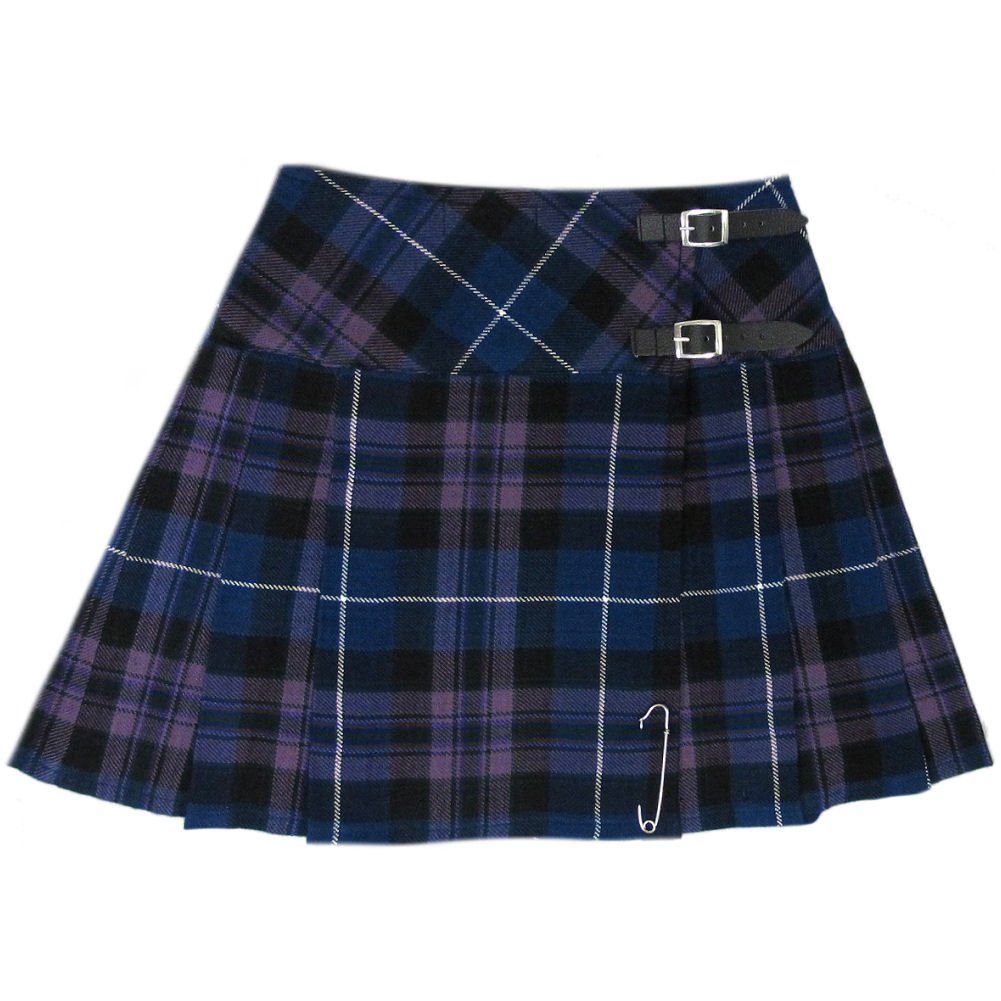 Tartanista - Kilt Irlandese 42cm (16.5”) - Fascette in Pelle - Verde