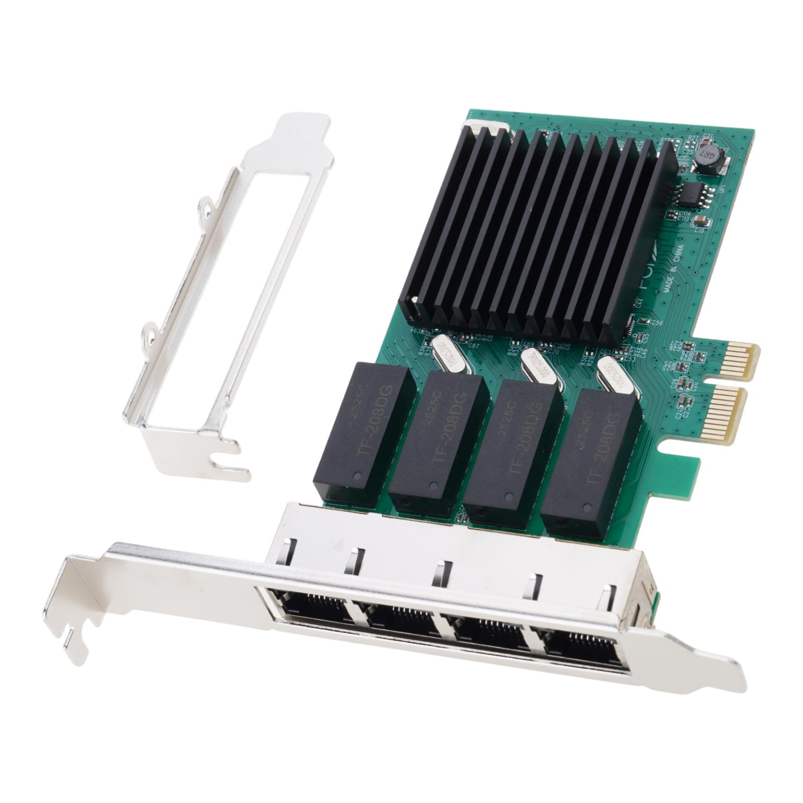 Carte réseau Gigabit PCI-E 2500Mbps, 4 Ports, RTL8111H, RJ45, réseau de Jeu Filaire, Adaptateur PCIE 2.5G LAN, Adaptateur Express