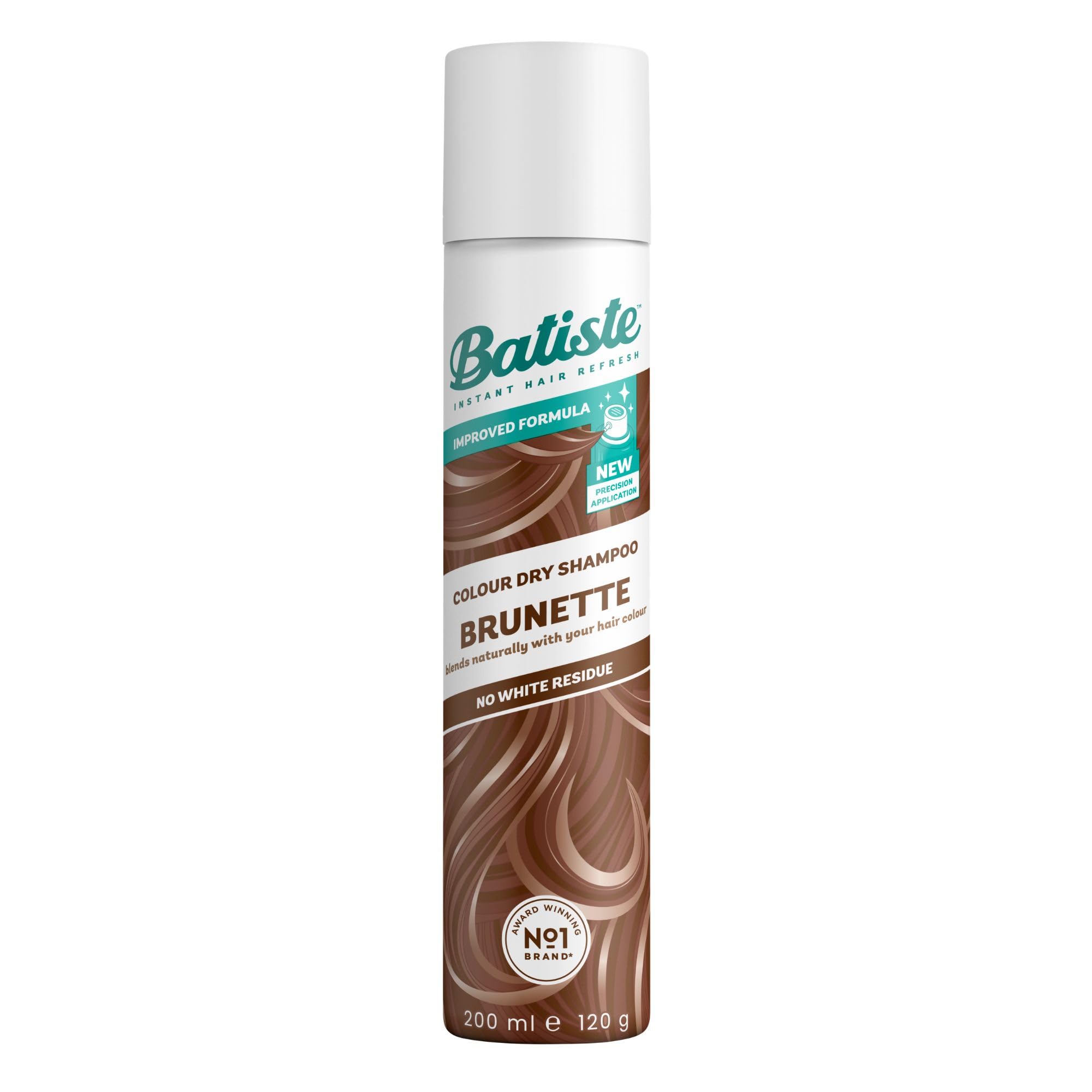 Batiste Brunette Colour Dry Shampoo, Colour Blends Seamlessly, 200ml