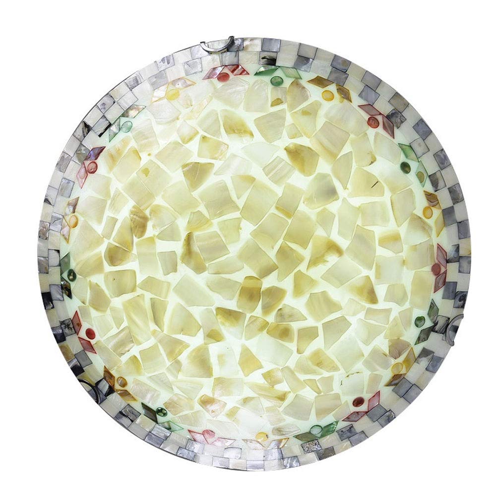 Plafonnier LED multicolore style méditerranéen en verre de mosaïque AC110-240V