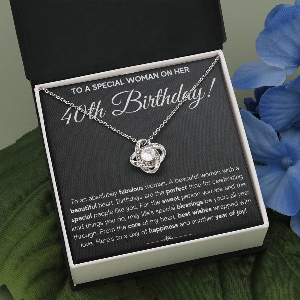 FG Family Gift Mall 40th Birthday Gifts Women, 40 Year Old Birthday Gift Ideas For Women, Best Gifts For 40 Year Old Woman, 40 And Fabulous Happy Bday For Women Turning 40 with Message Card and Gift Box