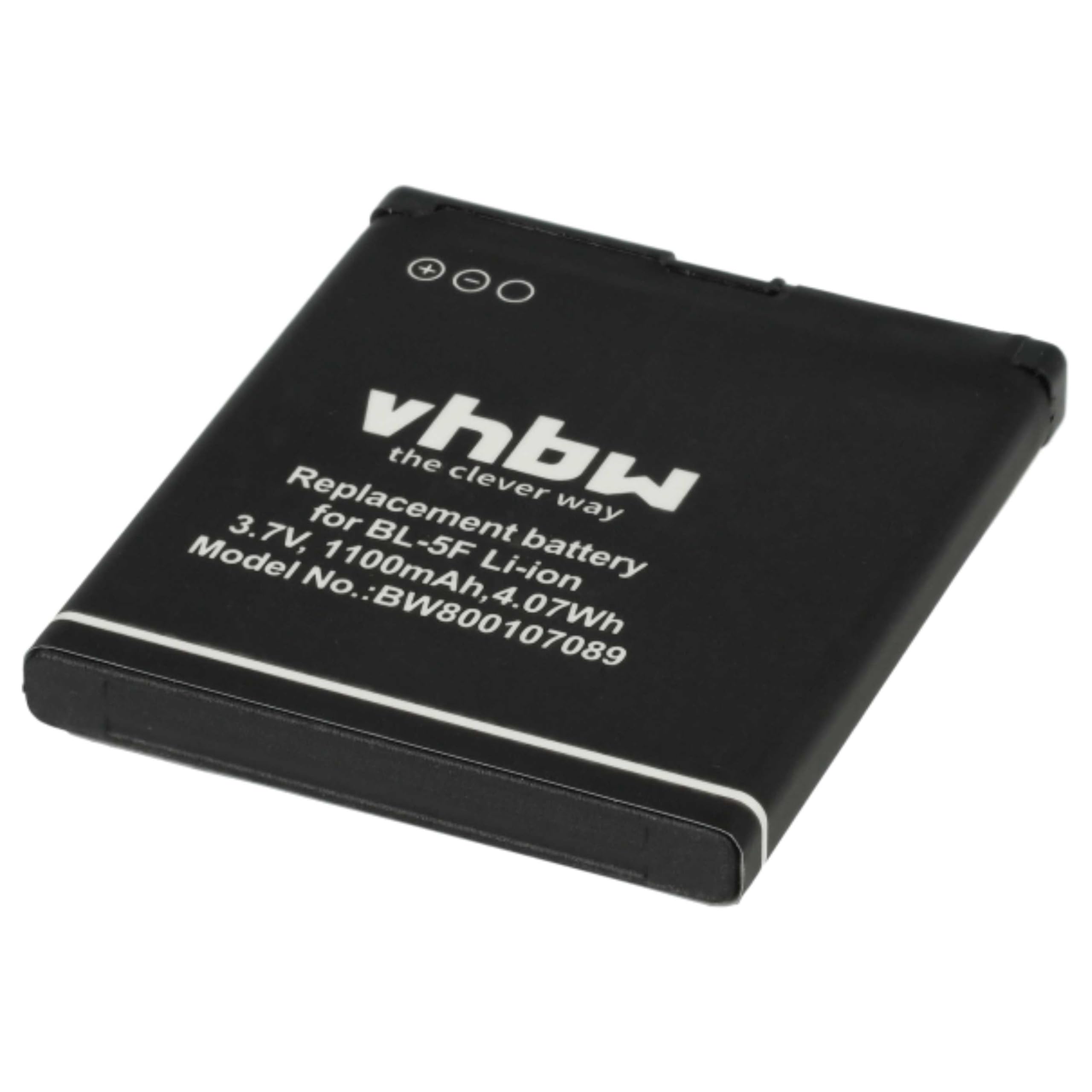 vhbw Akumulator kompatybilny z Bea-fon SL630 | SL640 telefon komórkowy smartfon telefon (1100 mAh, 3,7 V, litowo-jonowy)