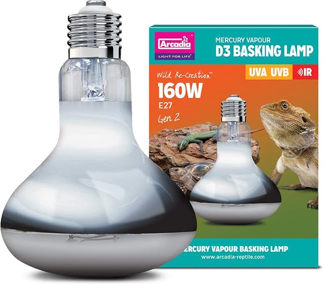 Arcadia D3 Uv Basking Lamp (160 Watt)