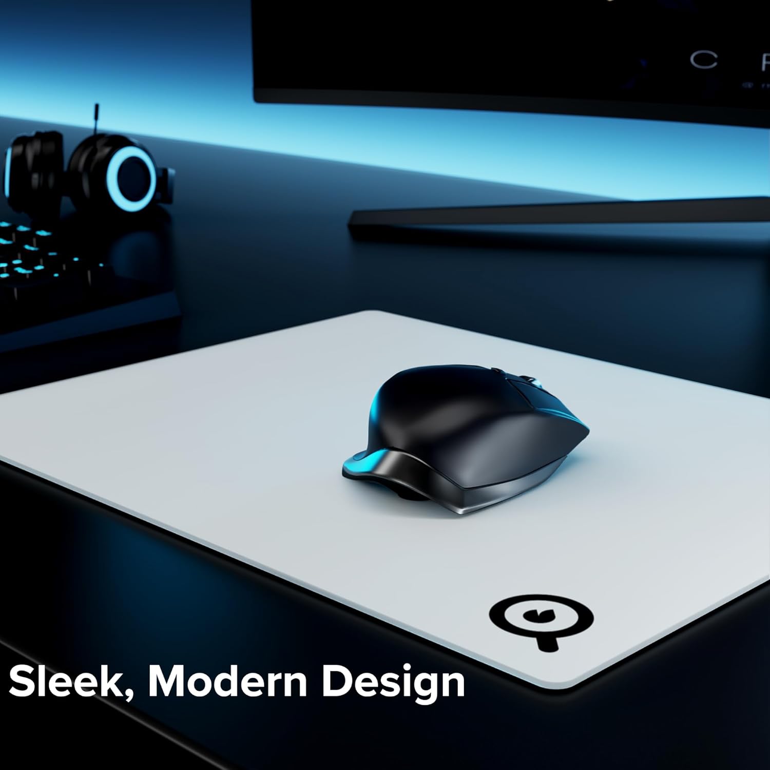 XL Glass Mousepad, Professional and Gaming Mouse Pad for Speed and Precision, Extra Large Surface for Home or Office Desks - Great for Gamers, Architects, & Designers 16 Inch x 20 Inch