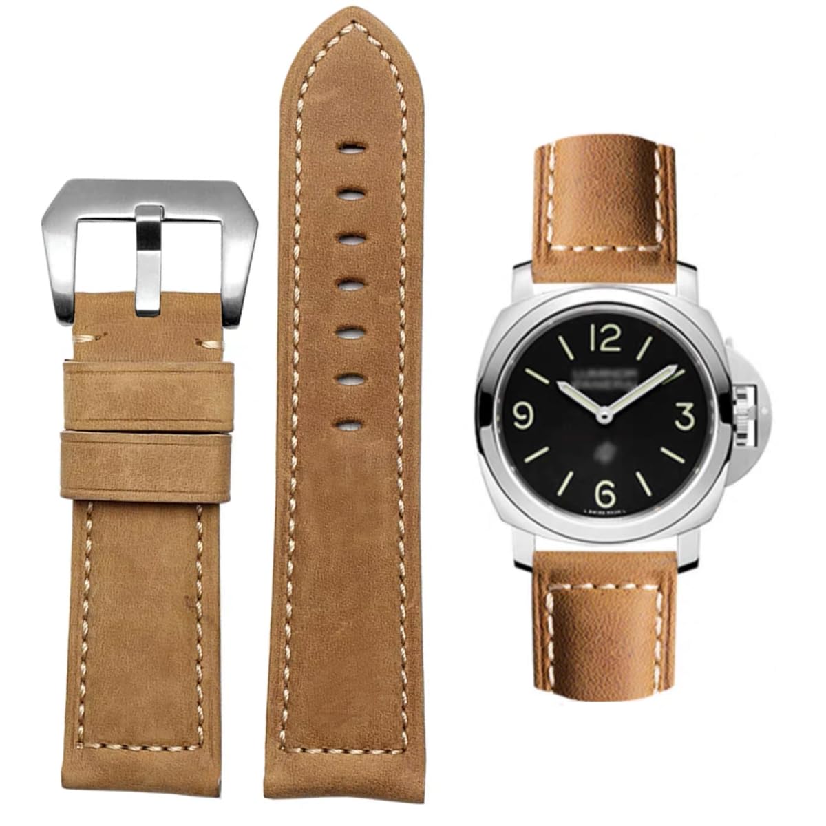時計ベルト Panerai 時計バンド 腕時計バンド 20mm 22mm 24mm 26mm 復古 本革 レザー 替えベルトパナライベルト パナライベルト g-shock セイコー シチズン