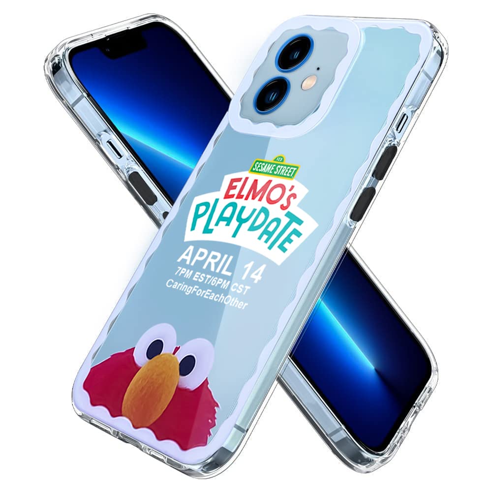 CellFAther Back Cover Compatible with iPhone 12 Custom Printing Elmo's Muppet Designer Flexible Silicone Mobile Case for iPhone 12 (Not for Other Models)