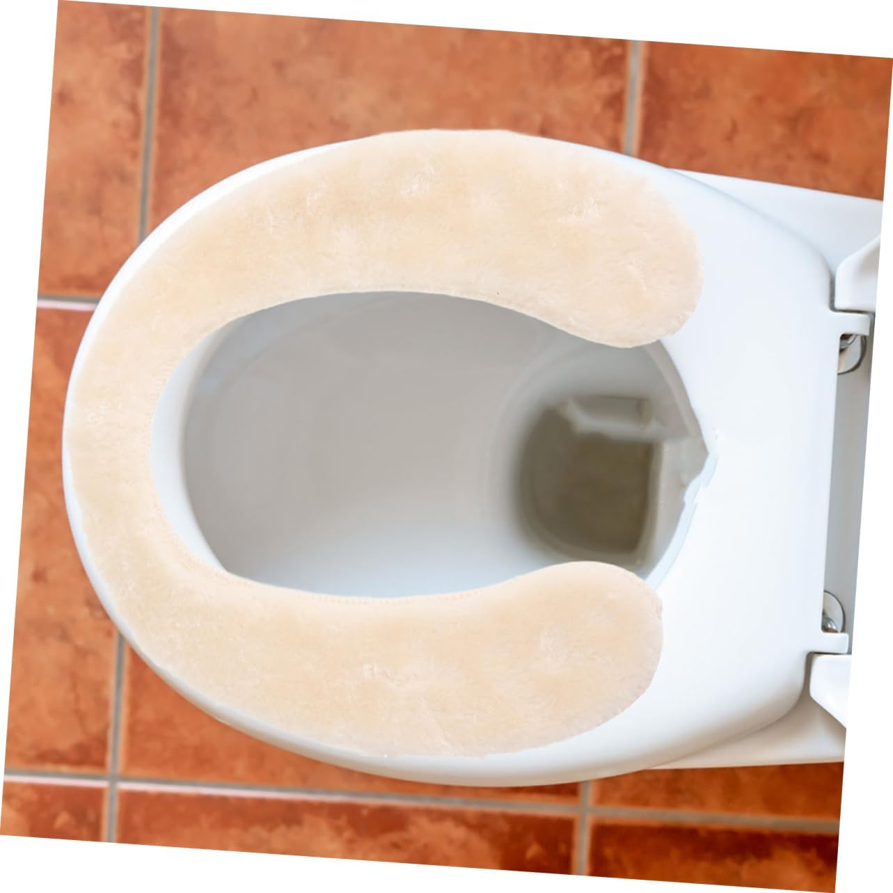 Abaodam 2pcs Fluffy Toilet Seat Covers Boys and Girls Soft Bathroom Seat Mats Warm Padded Toilet Pads for Toddlers Reusable