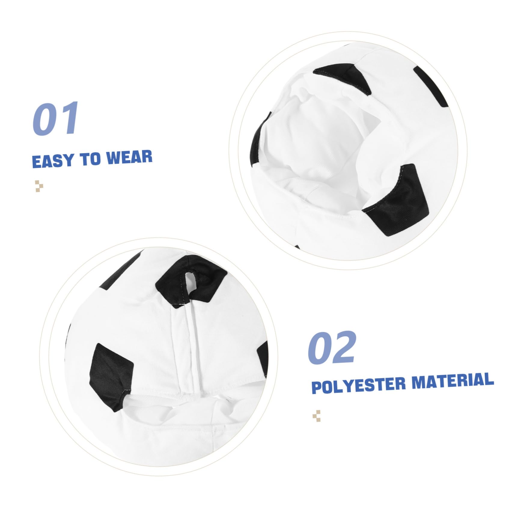 Holibanna Sombrero De Fútbol Divertido y Deportivo Para Fiestas Accesorio De Cabeza Para Animar Eventos Deportivos Protección y Cómoda Para Aficionados Al Fútbol