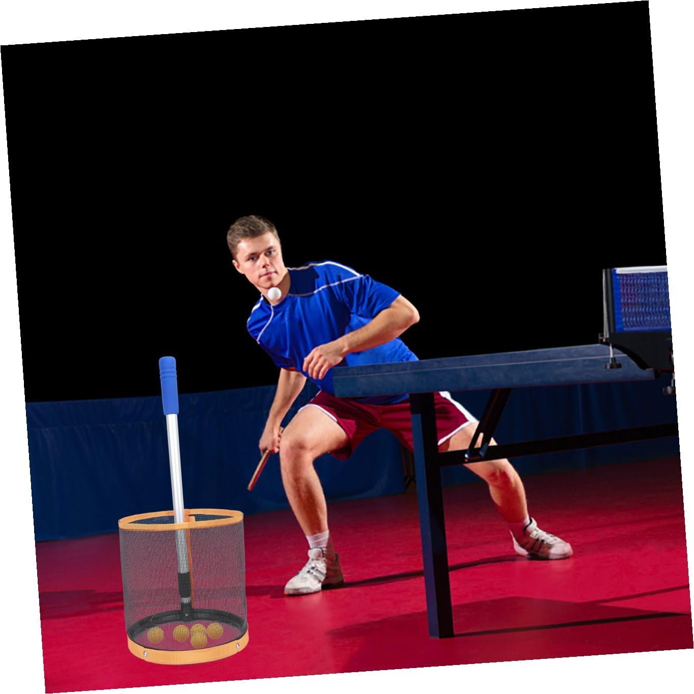 Totority Pingpong Ball Picker Table Tennis Balls Collector Storage Net Portable for Convenient Training