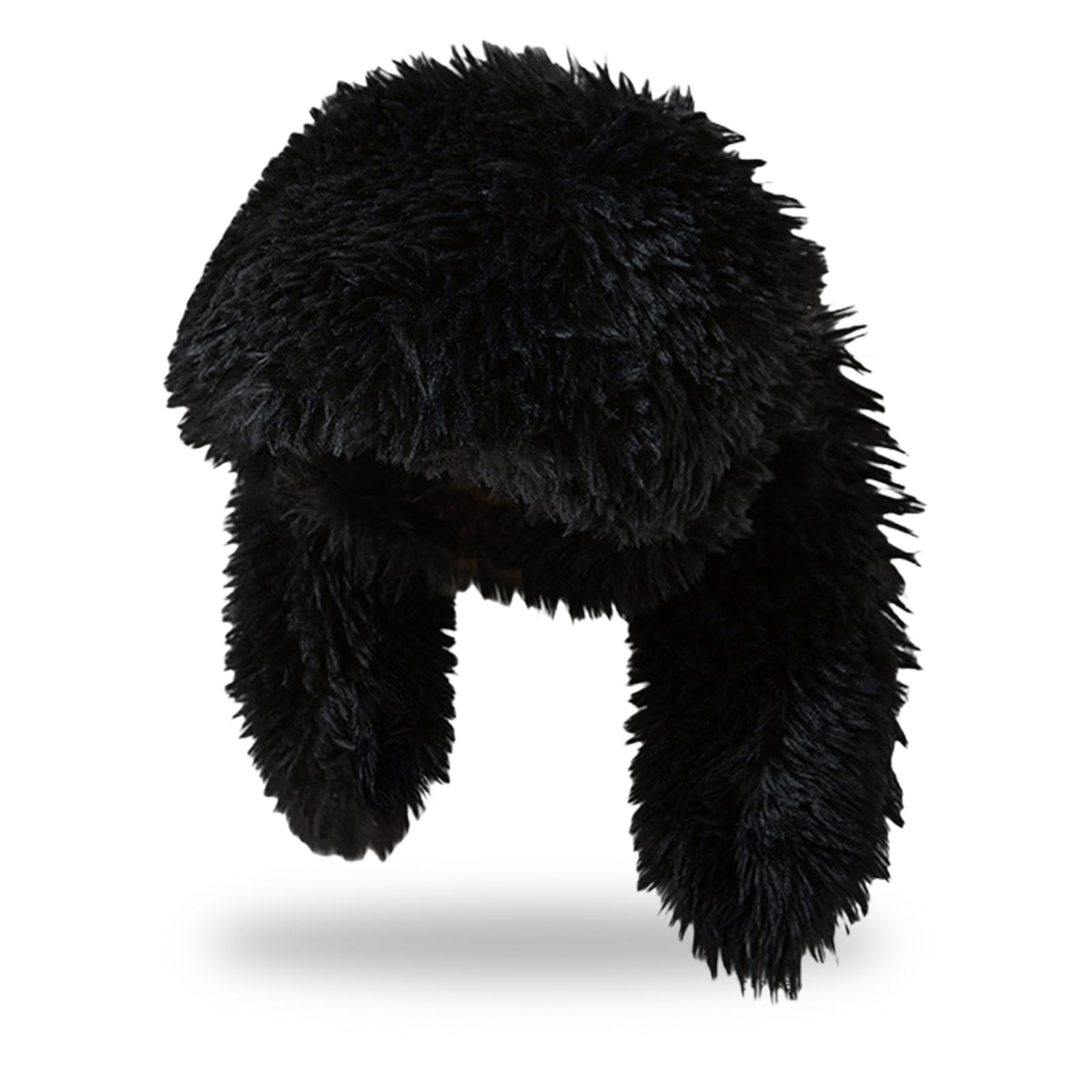 Y2K Fuzzy Bunny Hat for Women Girls Cute Furry Beanie with Ears Long Rabbit Ears Hat for Festival, Easter, Party