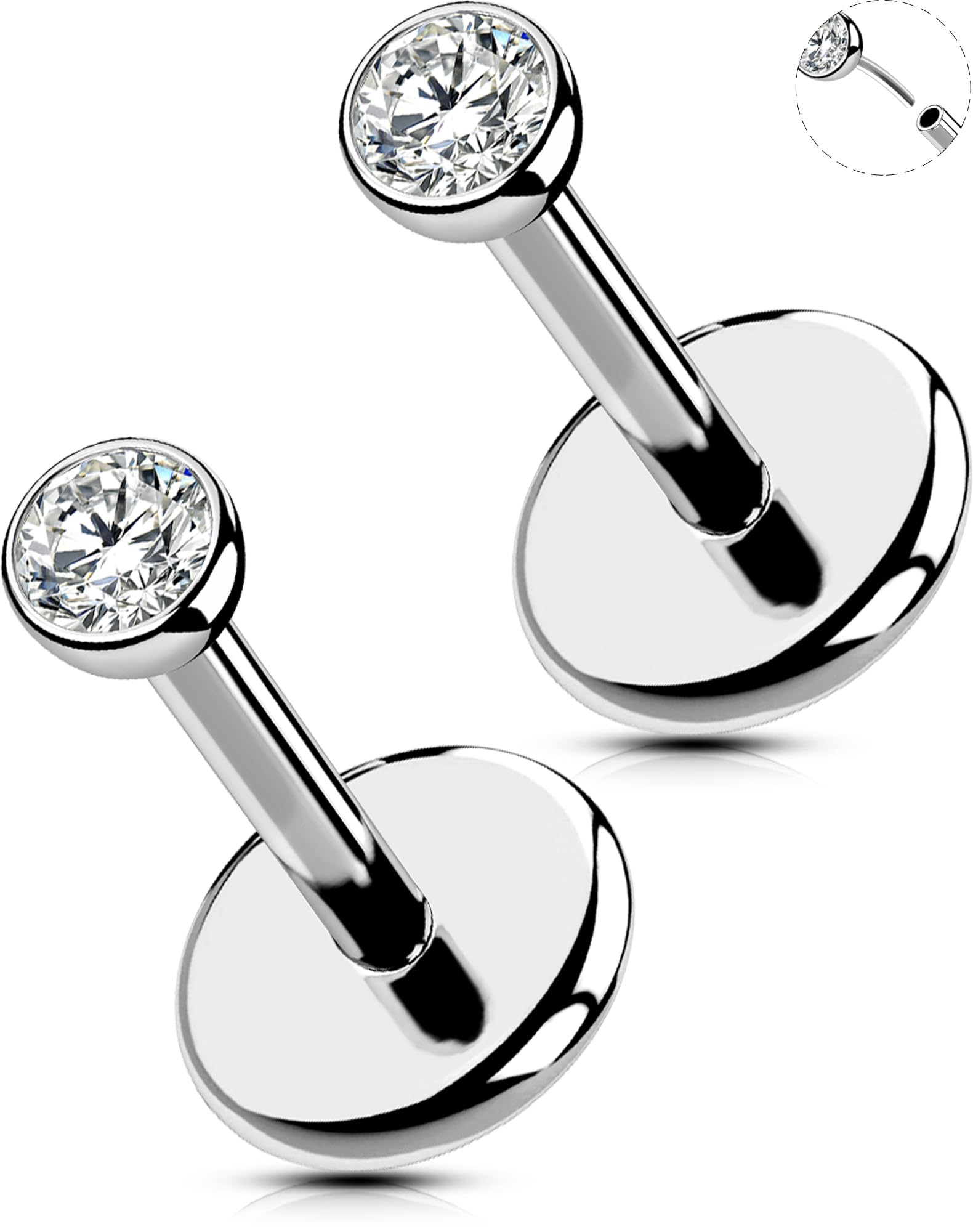 OUFER Titanium Threadless Stud