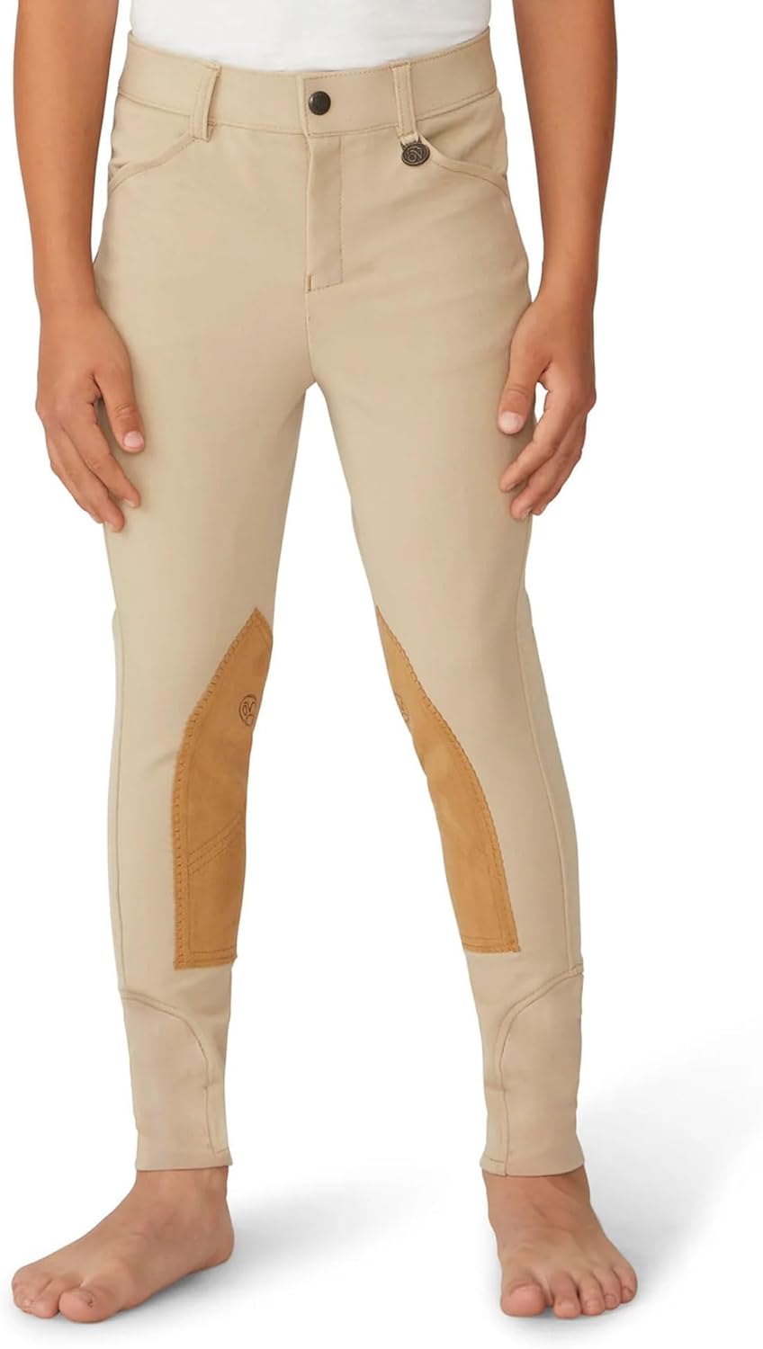 Ovation Boys Euroweave 4-Pocket DX Suede Knee Patch Classic Show