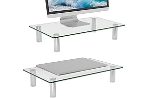 Wali Glass Monitor Stand: Elevate Your Workspace