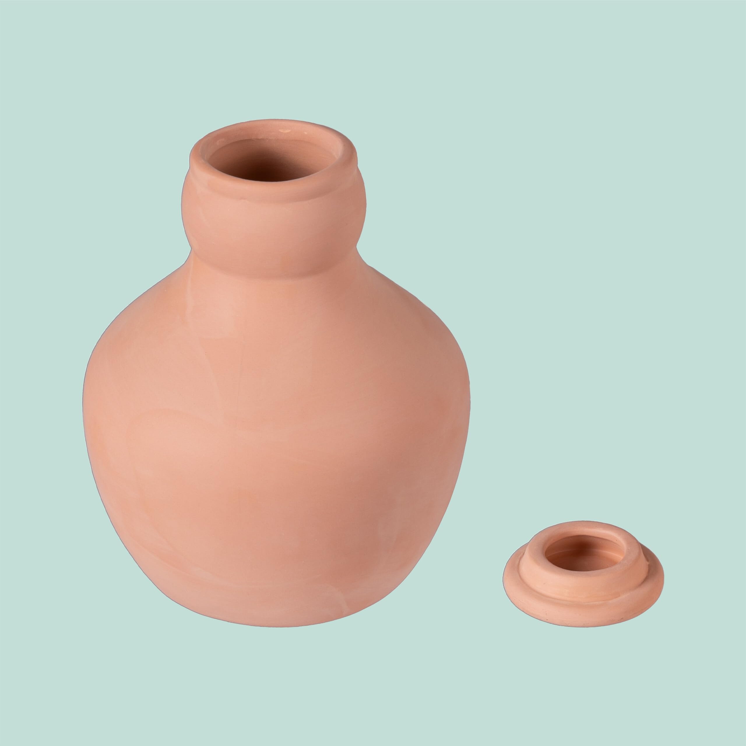 Relaxdays Lot de 3 ollas en Terre Cuite 500 ML arrosage racinaire pour Potager et Serre, économie d'eau 14x11x11 cm