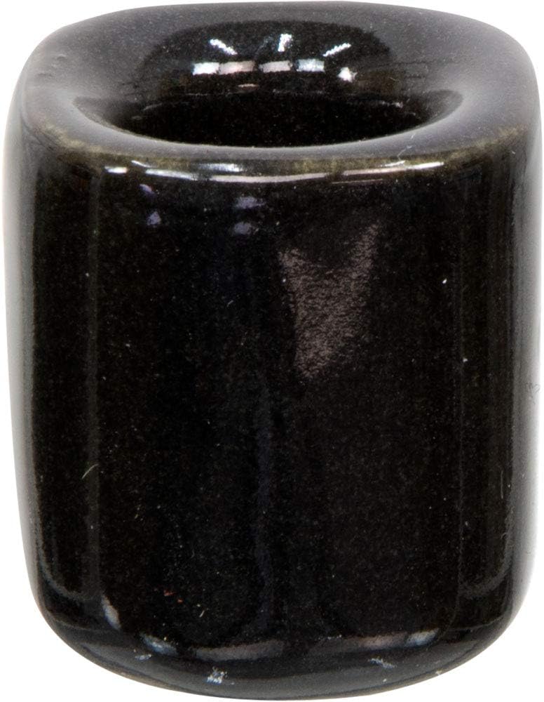 Kheops International 5 pcs Set of Ceramic Chime Ritual Spell Candle Holders, Great for Casting Chimes, Rituals, Spells, Vigil, Witchcraft, Wiccan Supplies & More – Black