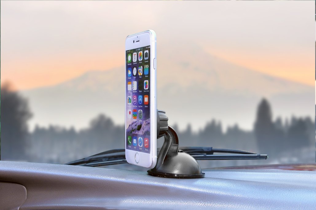 porta cellulare da auto universale con ventosa con supporto magnetico, rotazione di 360 gradi, ventosa in gel super forte, per Samsung Galaxy S7 S6 Plus Edge S5 S4 S3, Note 4 3 2, iPhone 6, iPhone 6 Plus iPhone SE 6 Plus 5S 5 C 4S, Nexus 6 5, HTC One e mo