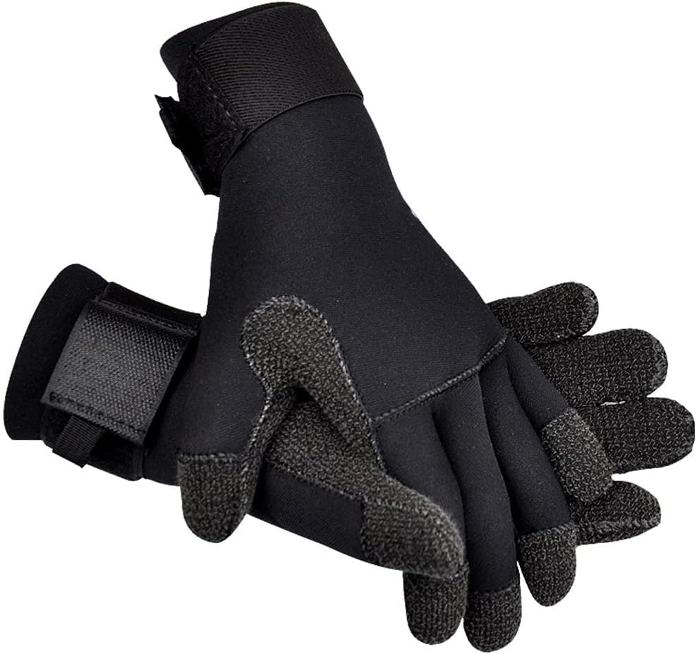 LANGWEI Diving Gloves 3MM, Neoprene Wetsuit Gloves for Men Women, Anti Slip Puncture Resistant Scuba Gloves for Diving Snorkeling Paddling Surfing Kayaking Fishing