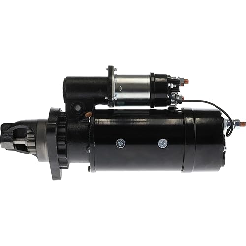 Miniatura 4 de RAREELECTRICAL Nuevo motor de arranque de 24V 11T compatible con motor marino Caterpillar 3406 3408 3412 1990388