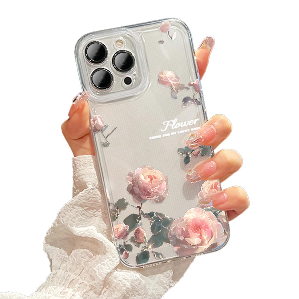 【美品】iPhone16pro カバー スマホケース バラ売り Amazon.co.jp: KeKeYou iPhone 16 Pro 用 ケース クリア 可愛い バラ本