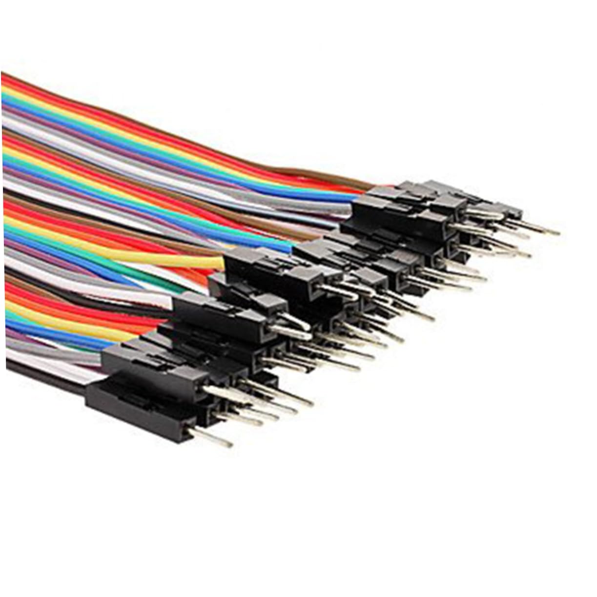 ARTIBETTER Breadboard Jumper Wires 40-pin Ribbon Male to Female Cable 2.54mm Pitch Easy to Use