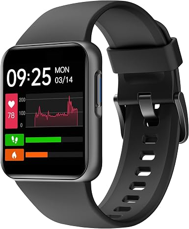 ZOSKVEE Smart Watch, Smartwatch for Android \u0026 iOS with Heart Rate, Blood  Oxygen Saturation, 1.4\