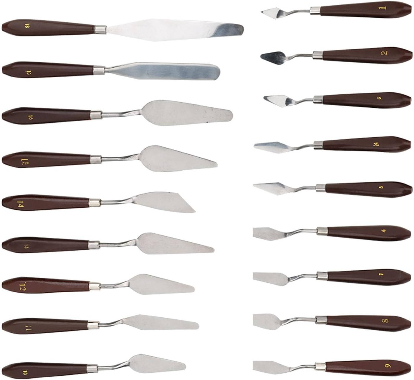 Scraper KnifePainting ScraperS 18Pcs Paint Scraper Exquisite Plastic Handle Oil Painting Tool Art Supplies Whether Your Elevate Knife to of Styles Explo Specifically Designed (18pcs)