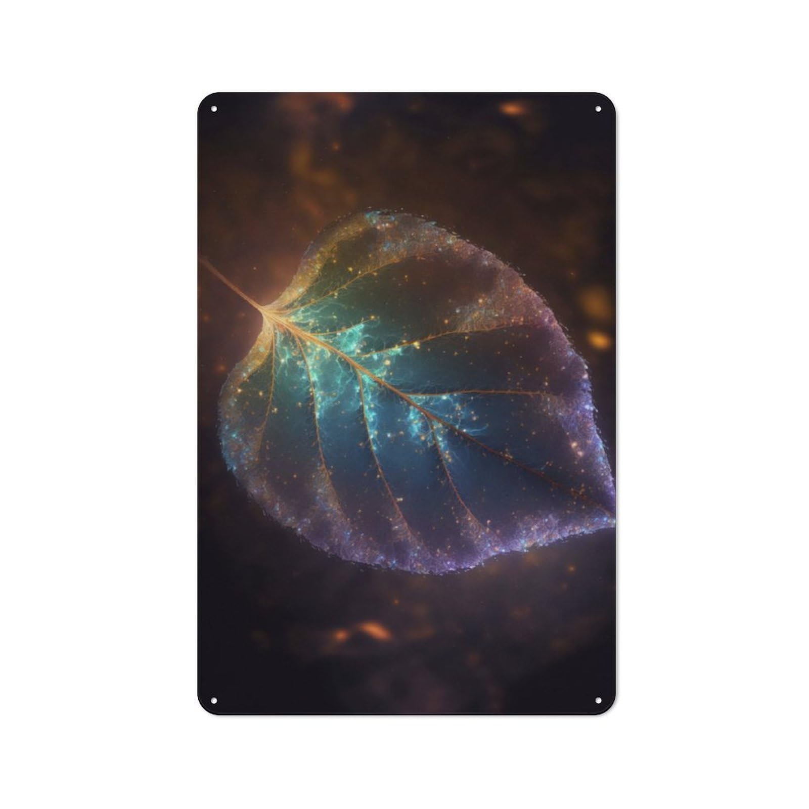 Junmoney Jotunheims Mystic Cosmos For Lounge Or Reading Corner, Rustic Tin Sign 30X20cm, For An Autumn Update To Lounge And Reading Corner