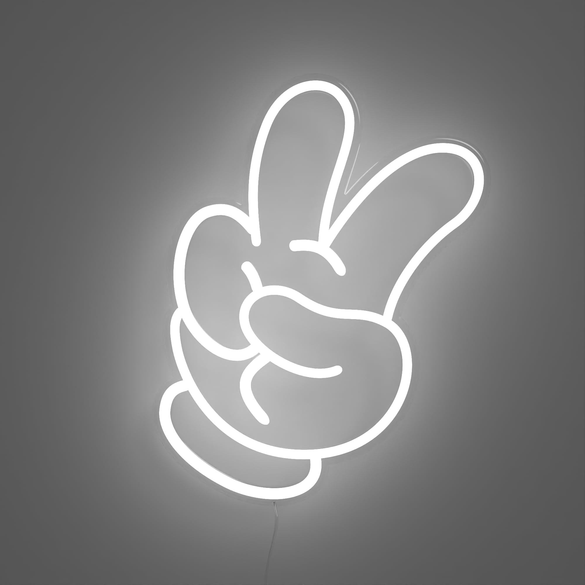 YELLOWPOP Neon Signs, Disney Glove (Peace), Neon Signs for Wall Decor, Energy Efficient LED Neon Lights for all… - Image 3