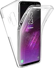 TBOC Cover for Samsung Galaxy S9 Plus – S9+ (6.2 Inches) – Case [Transparent] Full Coverage [Silicone TPU] Full Protection [360 Degree] Full Body Front Back Slim Case