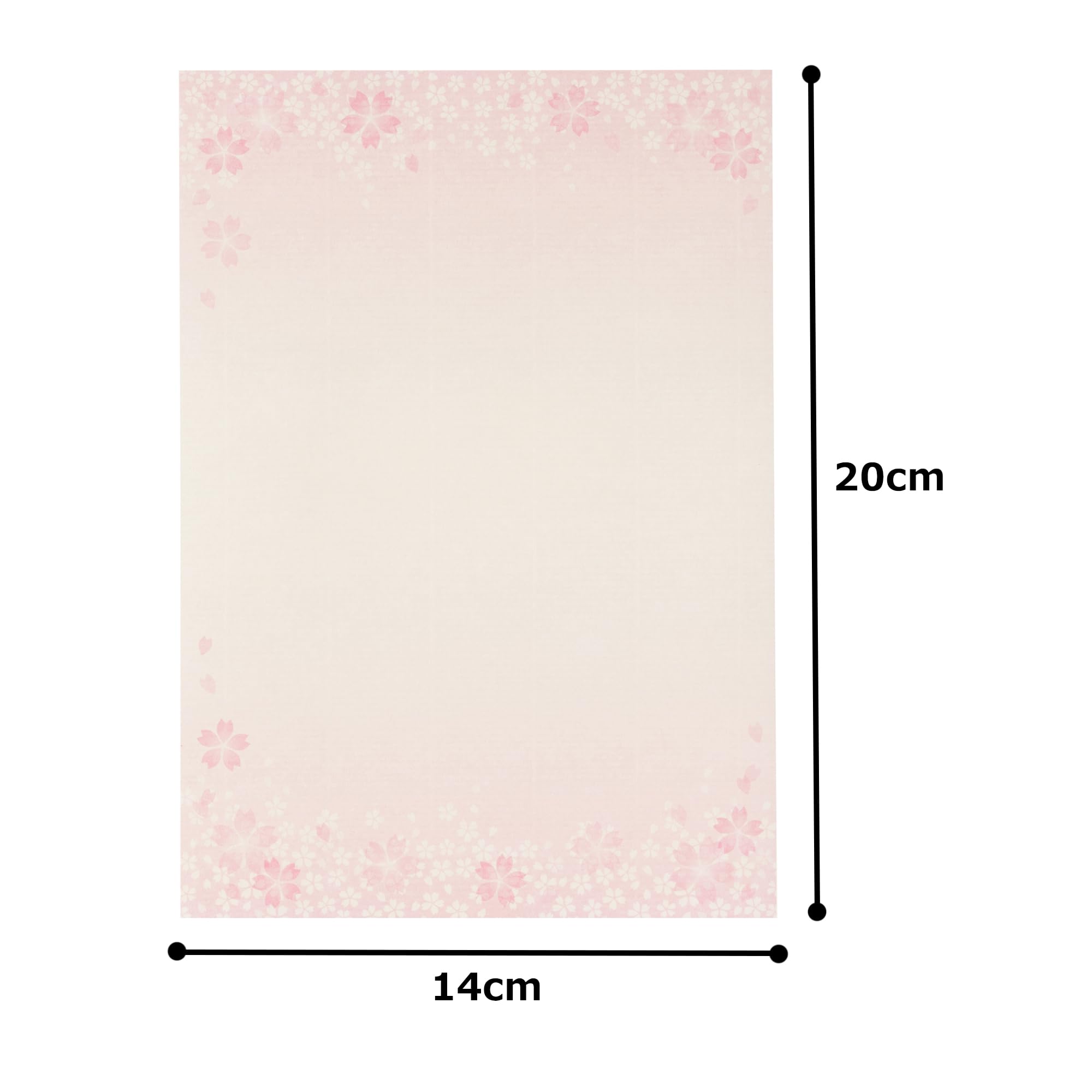 Amazon | 【Amazon.co.jp 限定】和紙かわ澄 桜 和風 便箋 桜舞