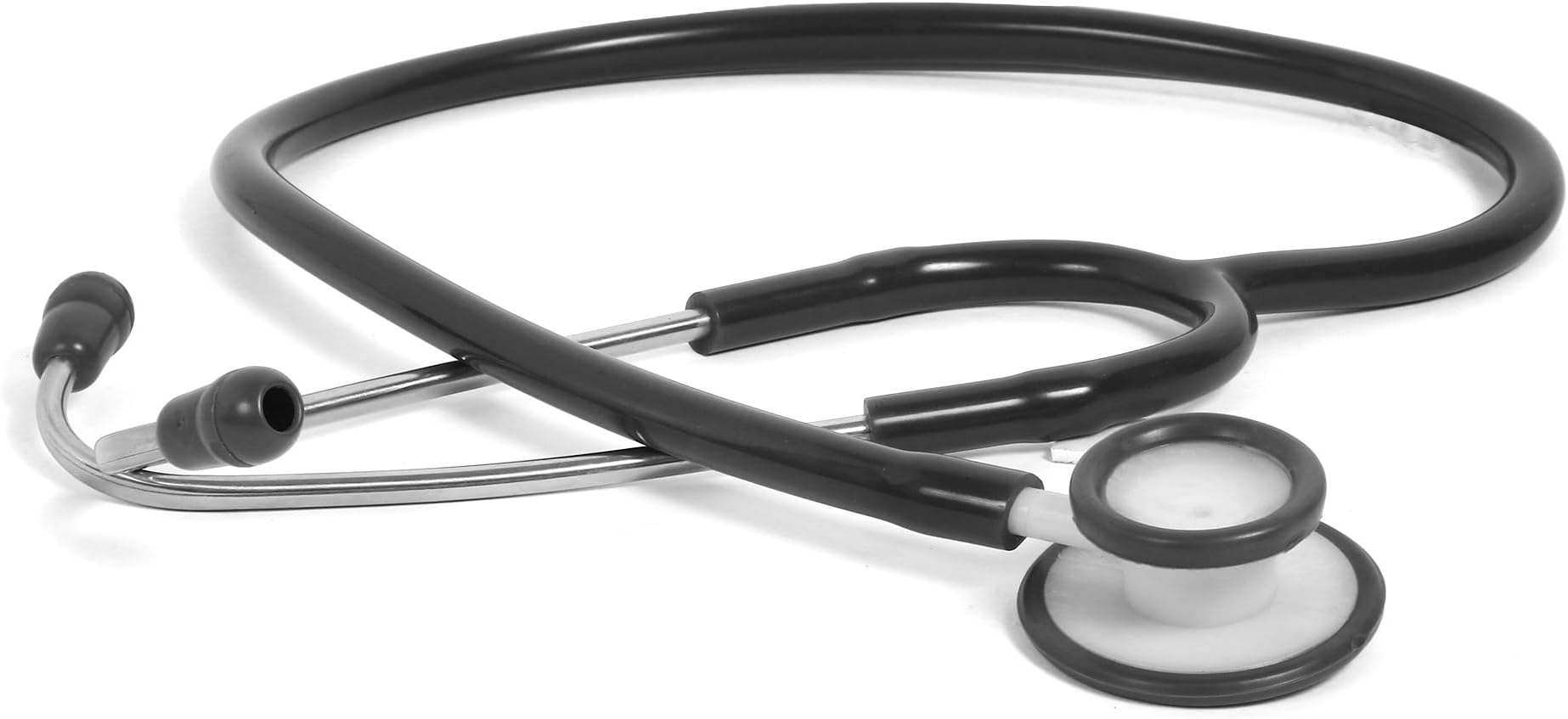 RCSP Stethoscope for Medical Use, Standard Whitetone I Medical Students and Nurses Staff I Acoustic Plastic Chest Piece I Clear Sound Lightweight Stethoscope Black