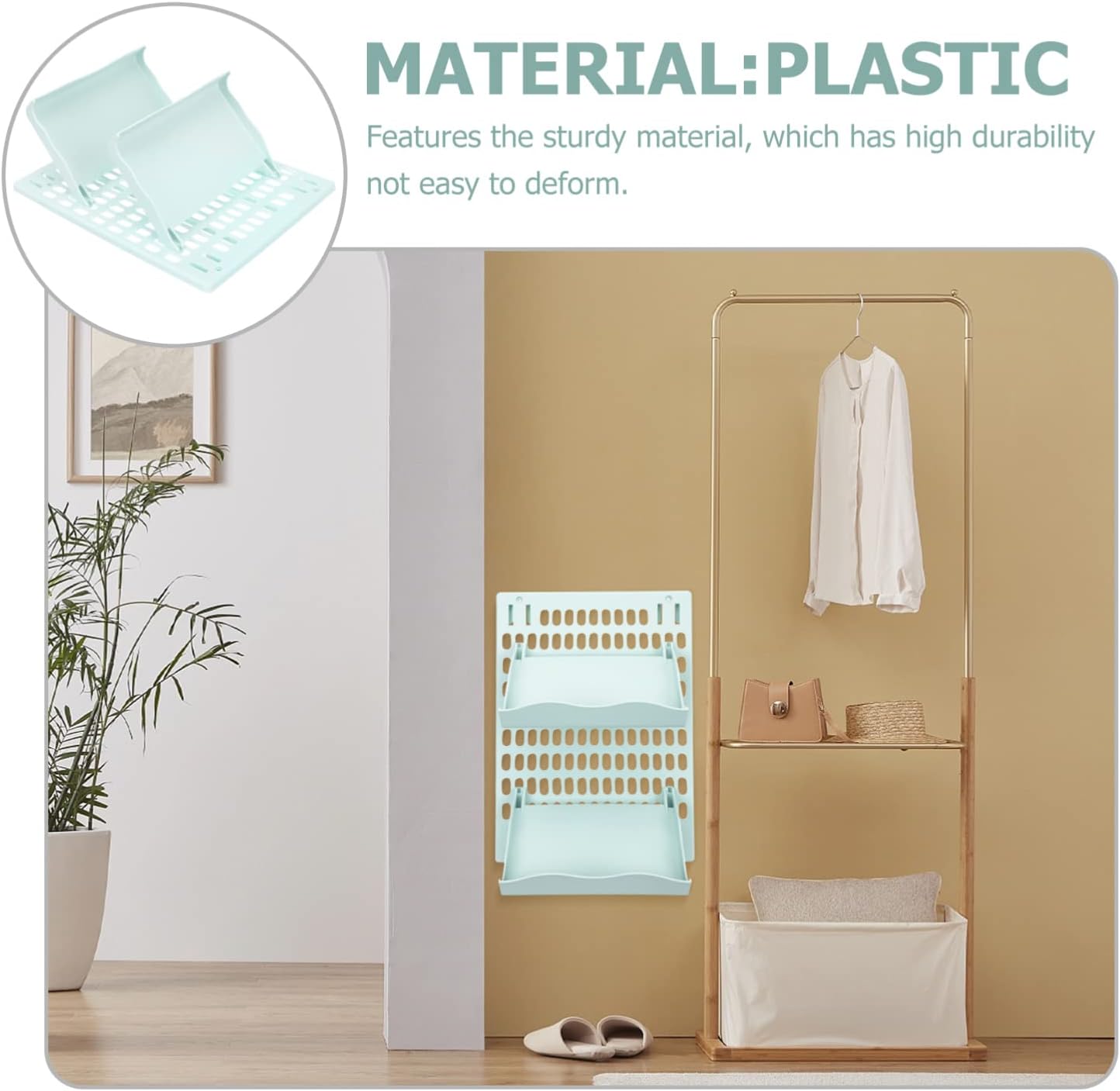 LIFKOME 1set Bathroom Slipper Rack Organizer Mounted Shoe Storage for Entryway Punch Installation Space-saving Design Suitable for Tiles and and Convenient