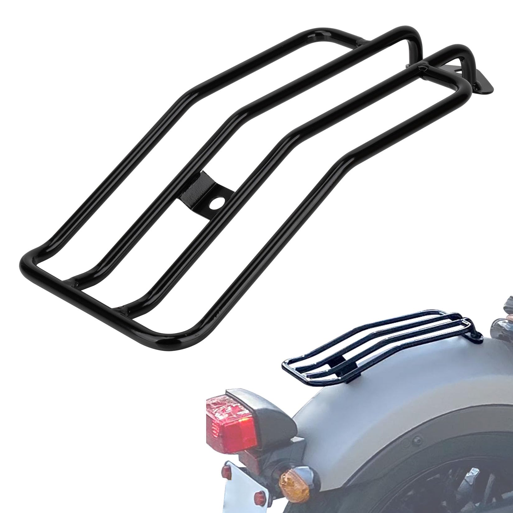 Portaequipajes Trasero para Rebel 300 - PSLER para Rebel 300 CMX300 Rebel 500 CMX500 2017-2026 Accesorios para Motocicleta Estante Trasero Negro