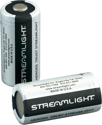 Streamlight 85175- Paquete de 2 baterías de litio CR123A