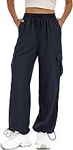 Lzzidou Womens Hiking Pants Lightweight Waterproof Quick Dry Cargo Pants with 4 Pockets Travel Outdoor Clothes Navy Blue